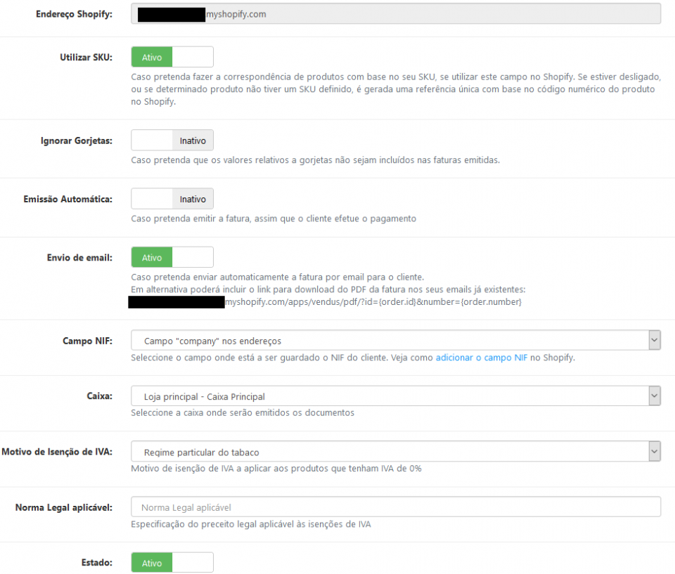 Configurar Plugin Vendus Shopify
